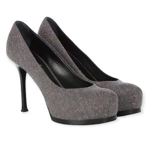 YSL Yves Saint Laurent Tribtoo 80 Stiletto High Heels